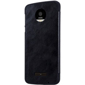 Qin atverčiamas juodas dėklas Nillkin (Moto z)